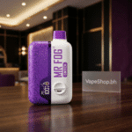 Mr Fog 15k Disposable angled shot revealing USB-C charging and airflow control, Bahrain vape gallery.