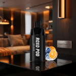 Detailed side profile of ROXO Roxo DTL Pod, smooth disposable pod vape optimized for DTL in Bahrain.