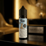Dead Custard Freebase e-liquid upright display, creamy label details, Bahrain-compliant freebase custard vape.