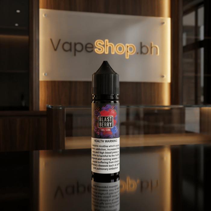 Samsvape freebase e-liquid in clear bottle showcasing bold flavor design, ideal bahrain vape essential