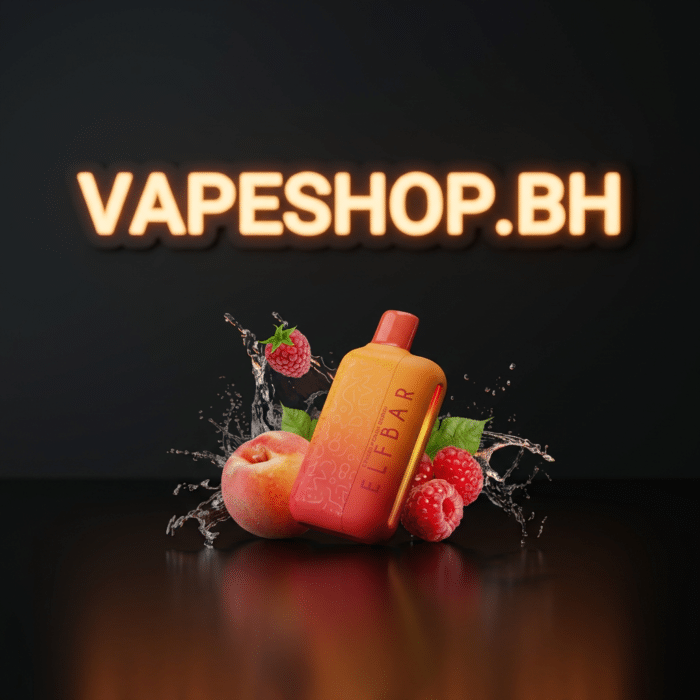 Detailed shot of elf bar ep 8k disposable vape by elfbar with visible puff counter and smooth matte finish.