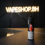 Mega E-Liquids Freebase e-liquid from Grand E-Liquids, glossy bottle showcasing intense color accents.
