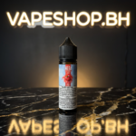 Mega Freebase e-juice from Grand E-Liquids, detailed label with flavor burst visuals.