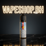 Close shot of Mega E-Liquids Freebase bottle, Grand E-Liquids quality shine.