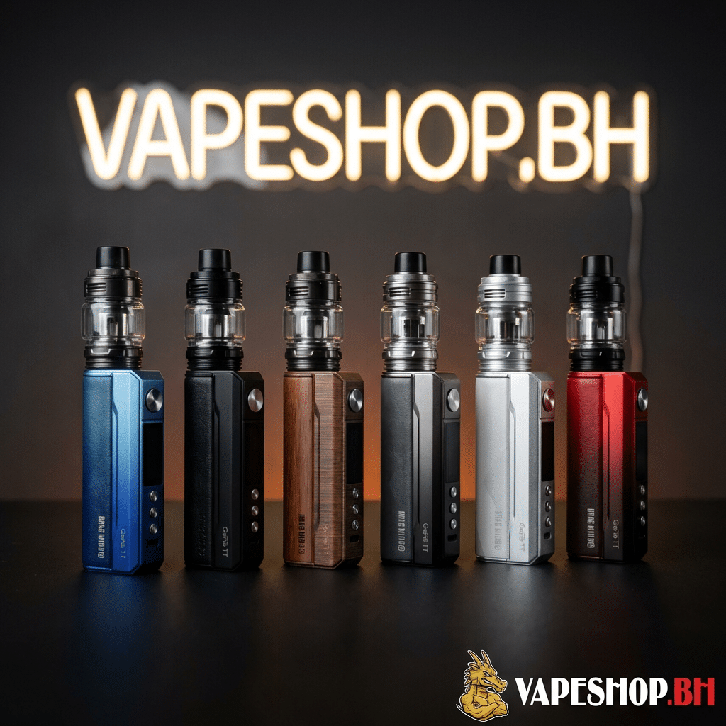 1774540195479-Ihspqux3Uxn Voopoo drag m100s kit in curved zinc alloy with padauk wood finish, compact 100w mod and uforce-l tank for bahrain vapers.