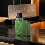 Vaporesso XROS 3 Nano Kit side view showing chrome airflow slider, 0.6ohm mesh pod installed, stylish Bahrain vape pod system