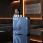 Vaporesso XROS 3 Nano pod vape in navy blue, 1000mAh battery with draw/button activation, COREX mesh coil for rich flavor