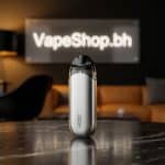 Vaporesso Zero S Kit silver finish showing 2ml top-fill pod and LED indicator, draw-activated SaltNic vape.