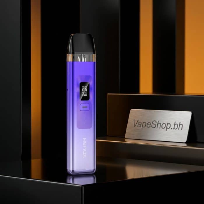 Geekvape wenax q kit gallery angle, compact zinc-alloy pod device with q pod attached, 25w max output, ideal for bahrain nic salt users