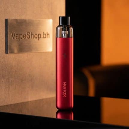 Close-up of Geekvape Wenax K1 SE SE Pod Kit showing 2ml refillable pod, magnetic connection and draw-activated mechanism.