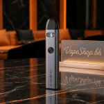 **Caliburn A2 Pod Kit** by UWELL, compact 110mm black device showing magnetic 2ml pod, e-liquid window and recessed button.