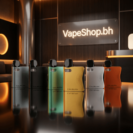 Sleek **UWELL Caliburn AK3** pod kit in aluminum alloy, compact 520mAh battery, magnetic pod, Bahrain vape SaltNic device.