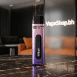 Angled shot of slim UWELL Caliburn X pod kit with G coil pod attached, 5-20W adjustable power.