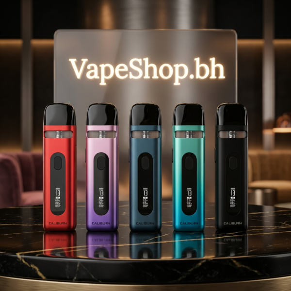 UWELL Caliburn X Pod Kit in sleek aluminum alloy, compact 850mAh battery design for Bahrain vapers.