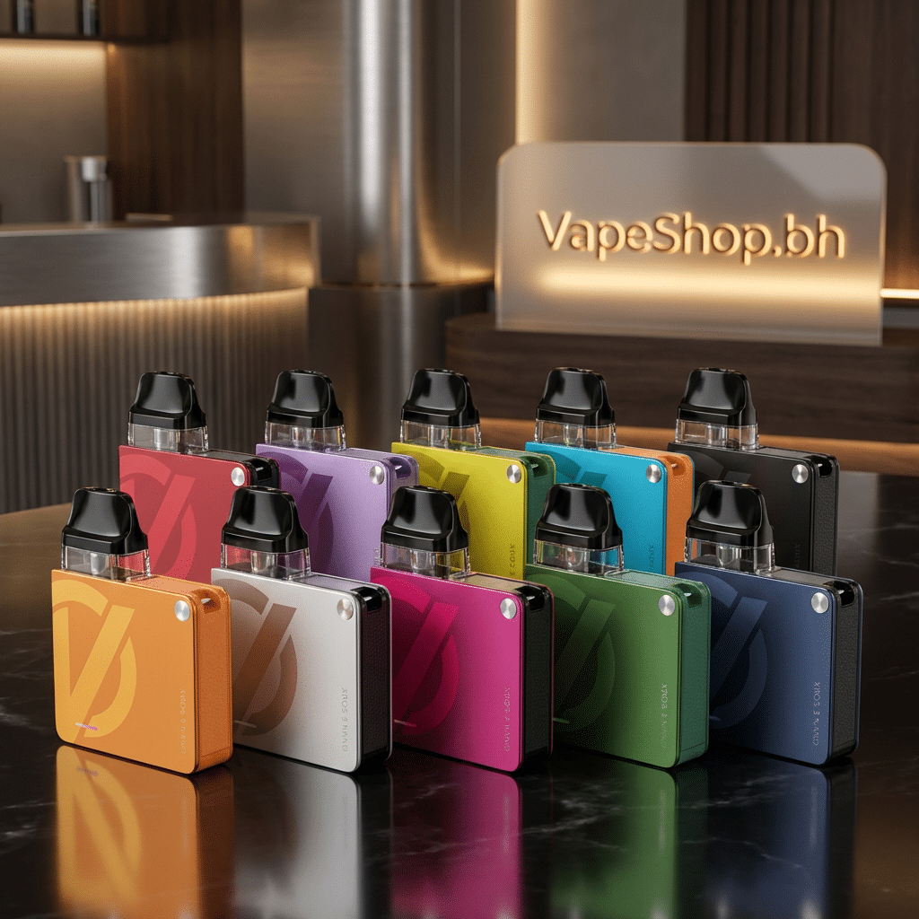 3301432 (2) Vaporesso xros 3 nano kit in silver, compact 1000mah pod vape with 2ml top-fill pod and adjustable airflow for bahrain vapers