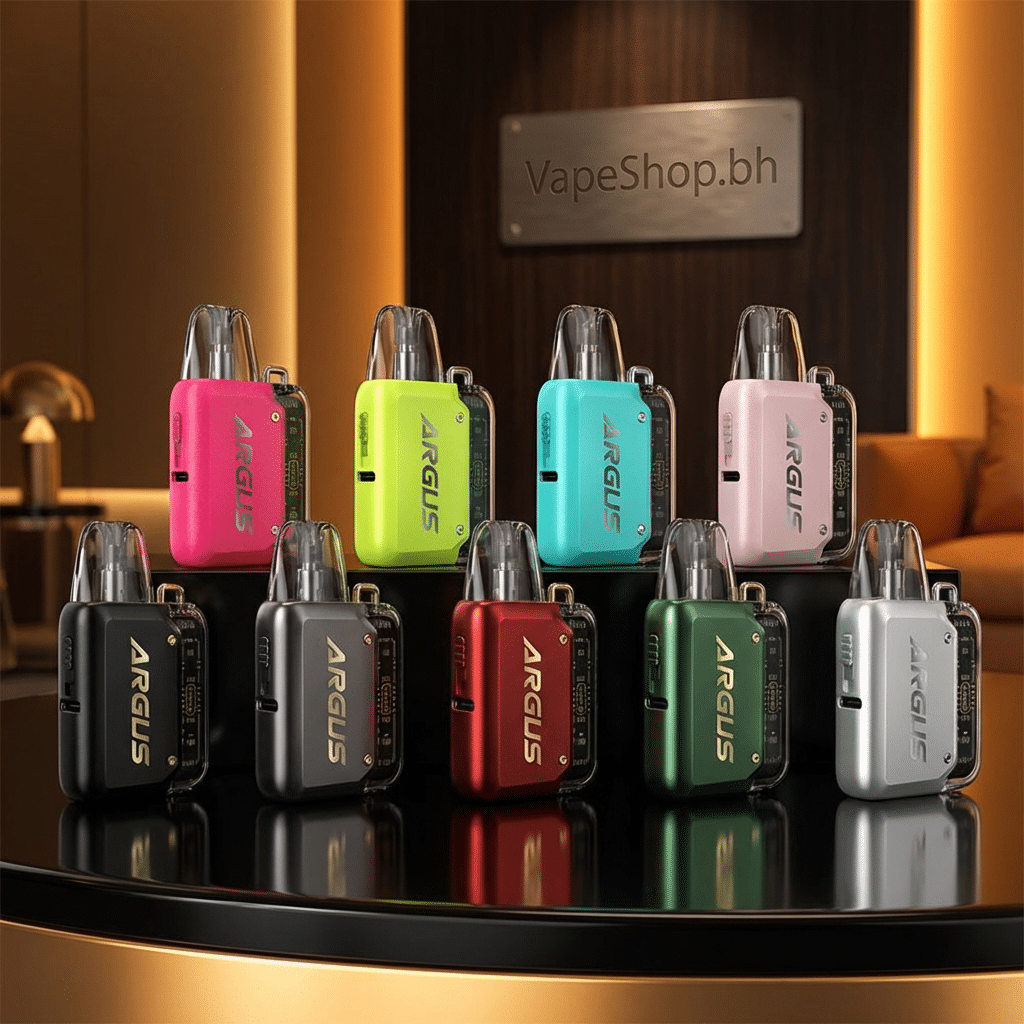 3302703 (1) Voopoo argus p1 kit in sleek zinc alloy black, compact pod vape with 800mah battery and auto-draw for bahrain vapers.