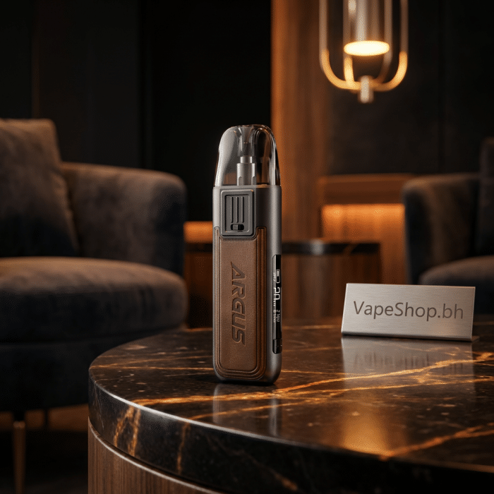 Voopoo argus pod kit full kit display, includes device, two pods, type-c cable, stylish saltnic vape kit available in bahrain.