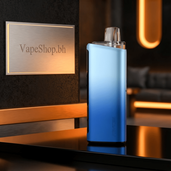 Close-up of artha pro kit salt nic pod mod showing 0. 6ohm coil, adjustable airflow and compact rectangular design for bahrain vape shop.