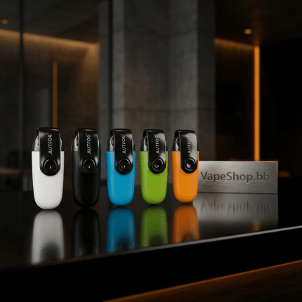 Justfog C601 Pod Kit in vibrant green with 650mAh battery, LED indicator, belt clip and 1.7ml pod for Bahrain vapers.