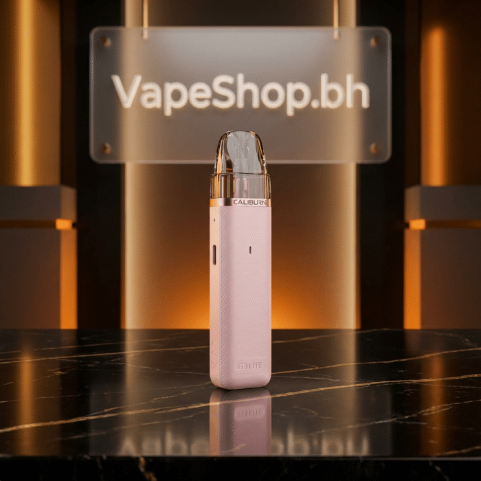 Profile view of compact caliburn g3 lite by uwell, 1200mah battery led indicator, bahrain pod kit