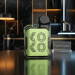 Stylish black UWELL Caliburn GK2 pod kit displaying 18W power, zinc-alloy build and G2 pod compatibility in Bahrain
