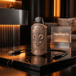 Bronze UWELL Sculptor Pod Kit featuring carved shield grip, magnetic 1.6ml **salt nic pod**, Pro-FOCS tech for MTL vaping in Bahrain.
