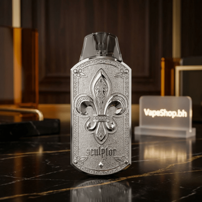 Premium bronze uwell sculptor **pod kit** with embossed patterns, magnetic pod connection, 11w **salt nicotine** system for bahrain vapers.