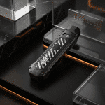 Iron gray UWELL Caliburn Tenet 16W pod kit displaying punk-style design and vibration feedback, Bahrain SaltNic vape