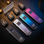 DARE Dare Slim Kit SaltNic device in sleek black slim design for Bahrain vapers, featured pod vape with compact shape.