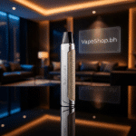 Geekvape One Kit angled view highlighting draw/button activation, 116mm tall shockproof chassis for daily use