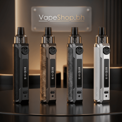 SMOK RPM 25W pod kit in sleek black leather with 900mAh battery, 0.69" OLED screen, Bahrain vape device featured view.