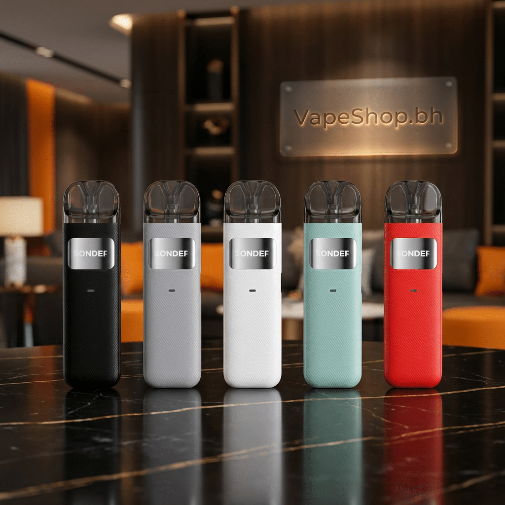 3326715 Geekvape sonder u vape pod kit in black, slim zinc alloy body with 1000mah battery, draw-activated for bahrain vapers.