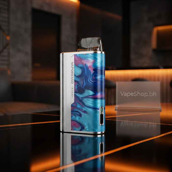 Vaporesso xtra pod kit rainbow resin design with psychedelic swirls, 11-16w output, pocket-friendly vape pod system bahrain.