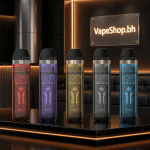 VEIIK Airo Nano Pod Kit in sleek black with PU sticked panel, compact 500mAh battery, Bahrain vape device.