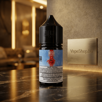 Mega E-Liquids Saltnic by Grand E-Liquids, sleek bottle with bold label design