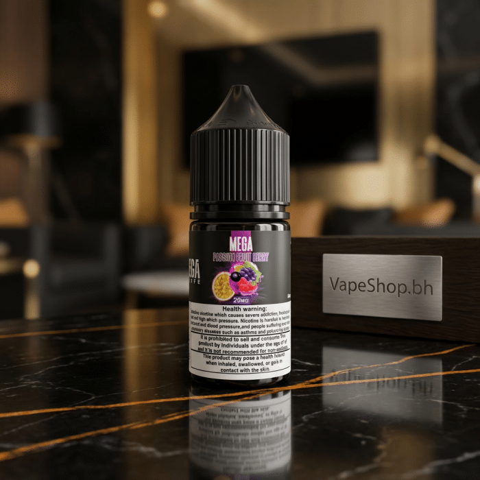 Grand e-liquids mega saltnic, matte finish bottle for salt vaping