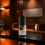 Detailed Mazaj SaltNics bottle 30ml showcasing premium label texture, Bahrain vape e-liquid essential