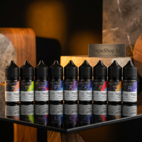 Mazaj Salt Nic e-liquid 30ml bottle in vibrant label design for Bahrain vapers, premium nic salt vape juice