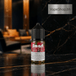 Smart E-Liquids Saltnic gallery view 3, clear 30ml bottle of saltnic e-juice with bold branding, Bahrain vape shop essential