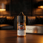 Detailed Samsvape Sam's Vape E-Liquids Saltnic label on 30ml bottle, bold colors, Bahrain vape shop salt nic essential