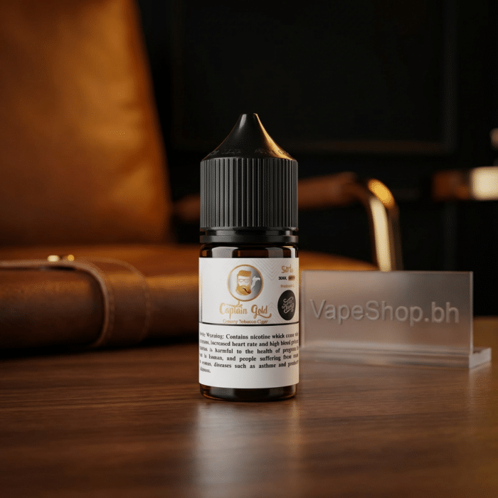 Captain gold saltnic premium e-liquid for vaping devices