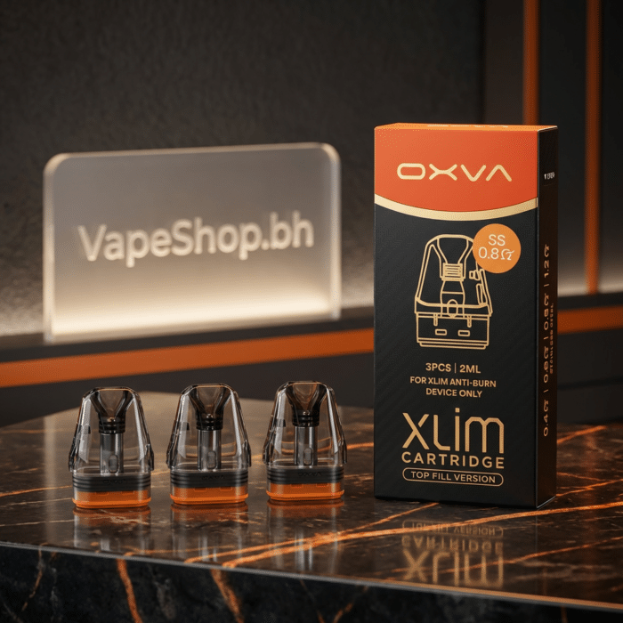 Oxva xlim ss replacement pod pack of 3, stainless steel coils 0. 6ω option, leak-resistant top-fill