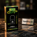 Clear UWELL Caliburn G4 GPP pod showing e-liquid window, compatible with G4 pods, Bahrain vaping replacement