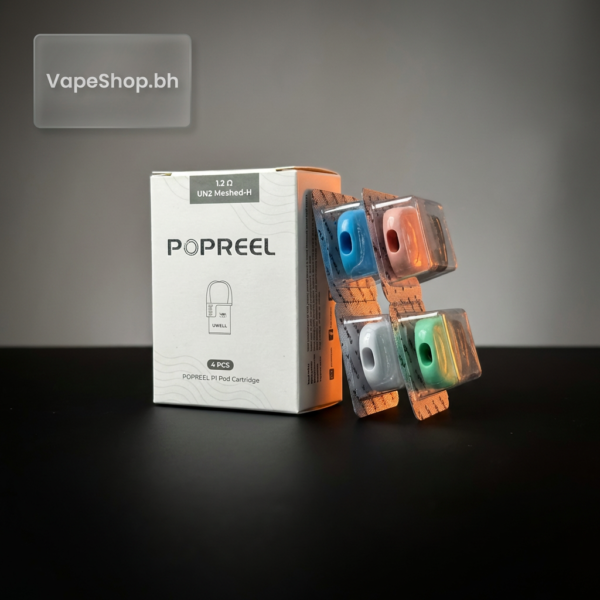 UWELL Popreel Pods P1 featured in vibrant macaron color, slim pen-style vape pod system with 400mAh battery and 2ml refillable pod for Bahrain vapers