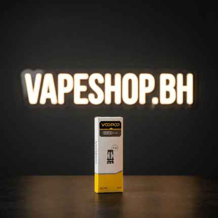 Close-up of Voopoo PnP X replacement coils, mesh structure, gold accents, leak-proof for vape pods.