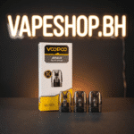 Voopoo Argus cartridge close-up, transparent 2ml pod with 0.7Ω resistance, perfect for Bahrain vape pods.