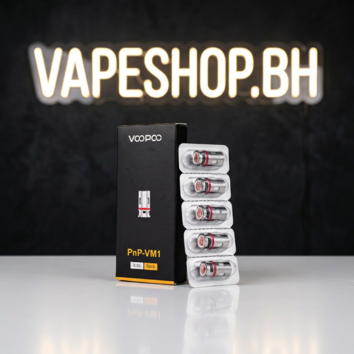 Pack of authentic voopoo pnp-vm1 mesh replacement coils 0. 3ohm, organic cotton for voopoo pods, bahrain vapes