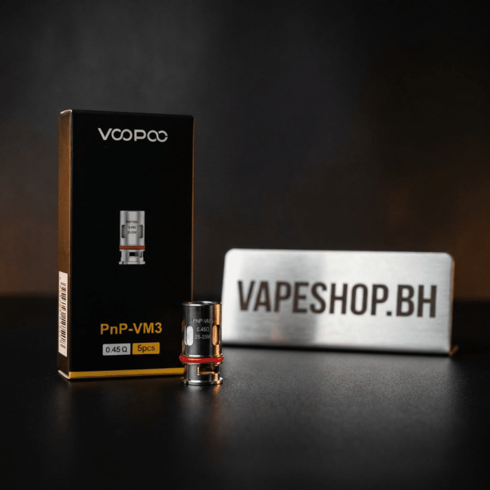 Pack of 5 voopoo pnp-vm3 coils 0. 45 ohm mesh design, ideal 25-35w for voopoo pods in bahrain.