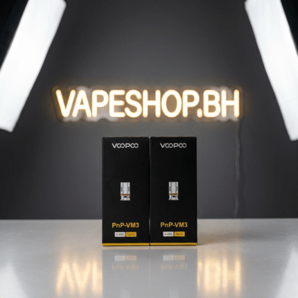 Voopoo PnP-VM3 0.45Ω mesh replacement coils, 5-pack for Vinci pods, Bahrain vape shop essential.