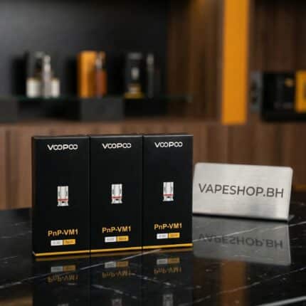 Voopoo PnP-VM1 0.3Ω single mesh coil head, pack of 5 for RDL vaping 32-40W, Bahrain vape coils